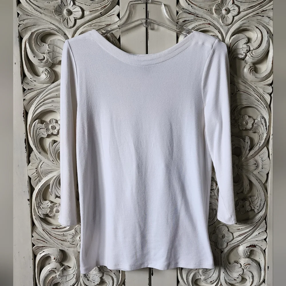 Essential basic White tee - Picture 4 of 12